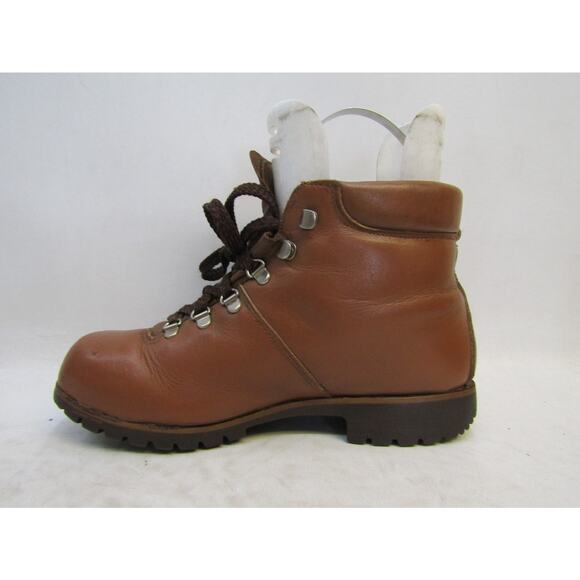 PMS Mens Size 6.5 Brown Leather Lace Up Mountaineering Hiking Boots